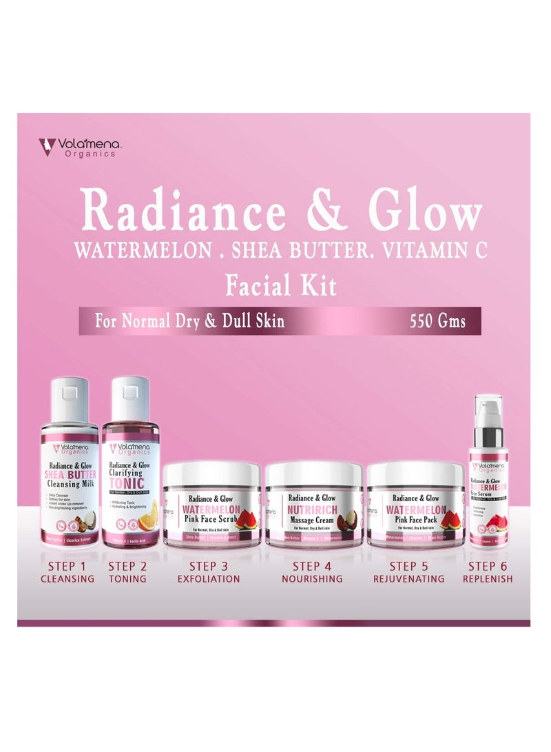 VOLAMENA WITH DEVICE Radiance Glow Watermelon Facial Kit 550G - Image 2