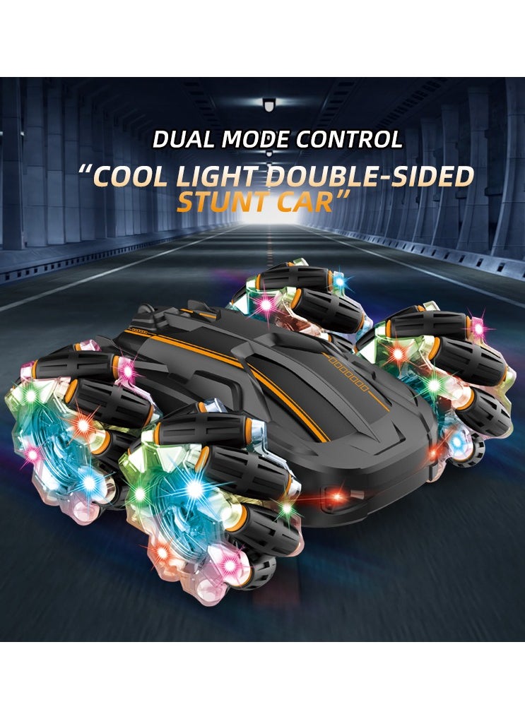 Remote Control Car with Cool Light, Double Sided Drift, Tail Flick RC Stunt Vehicle, 360° Rotating & Flipping, Off-Road Electric Race Toy, Rechargeable Stunt Drifting Car for Kids Ages 6+  - Image 2