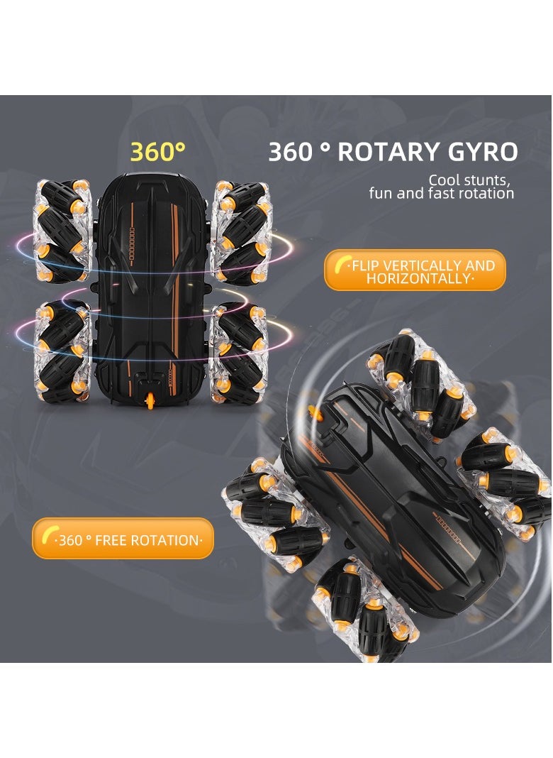Remote Control Car with Cool Light, Double Sided Drift, Tail Flick RC Stunt Vehicle, 360° Rotating & Flipping, Off-Road Electric Race Toy, Rechargeable Stunt Drifting Car for Kids Ages 6+  - Image 4