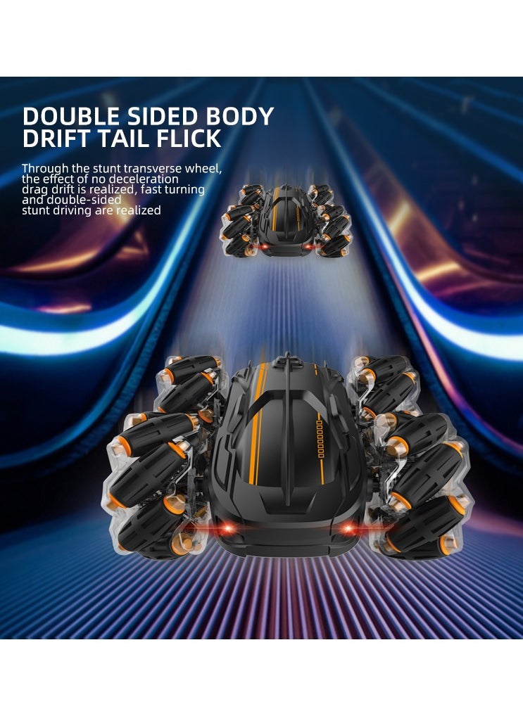 Remote Control Car with Cool Light, Double Sided Drift, Tail Flick RC Stunt Vehicle, 360° Rotating & Flipping, Off-Road Electric Race Toy, Rechargeable Stunt Drifting Car for Kids Ages 6+  - Image 3
