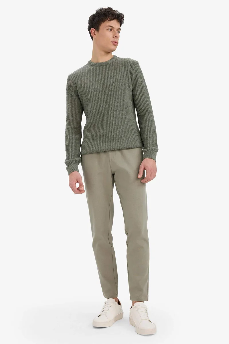 Defacto  Regular Fit Regular Hem Trousers for Men | Best Price UAE