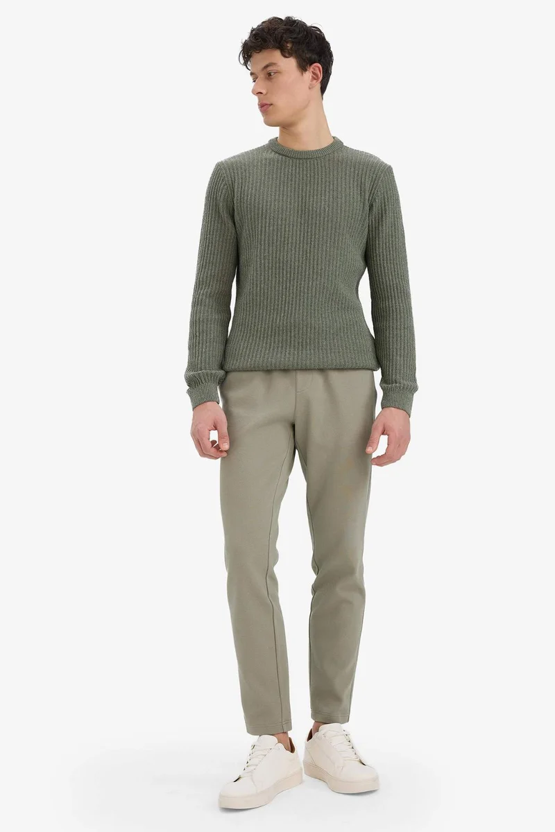 Defacto  Regular Fit Regular Hem Trousers for Men | Best Price UAE