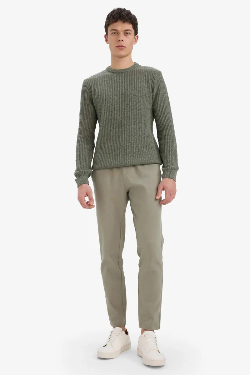 Defacto  Regular Fit Regular Hem Trousers for Men | Best Price UAE