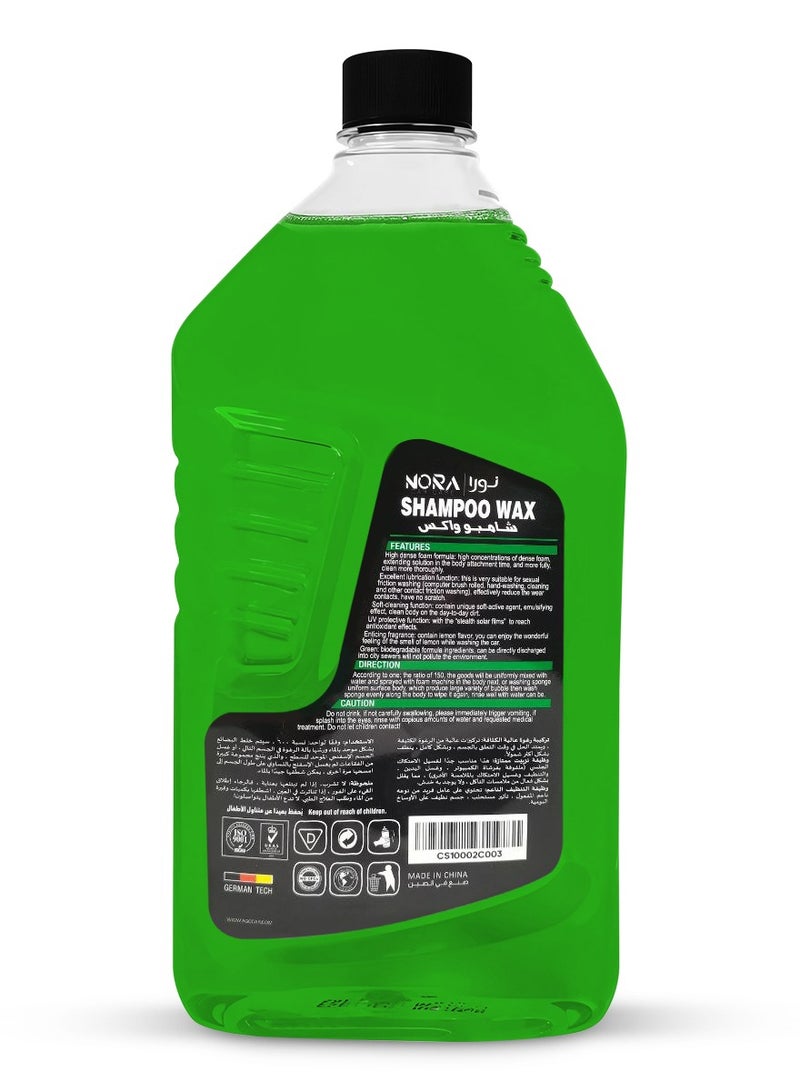 Nora 2 Piece Combo Car Care Shampoo Wax – 2L / 5L Thick Foaming Car Wash Soap, pH Balanced, Safe on Paint, Plastic & Vinyl, Boosts Shine & Wax Protection, Deep Cleaning for Car Exterior, Tyres & Panels N-273, N-206 - Image 5