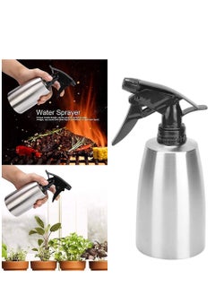 Excefore Fine Mist Plant Mister Handheld Pressure Stainless Steel Spray Bottles 400mL/13.5oz Watering Can with Adjustable Nozzle for Outdoor Indoor Gardening and Cleaning Work  - Image 4
