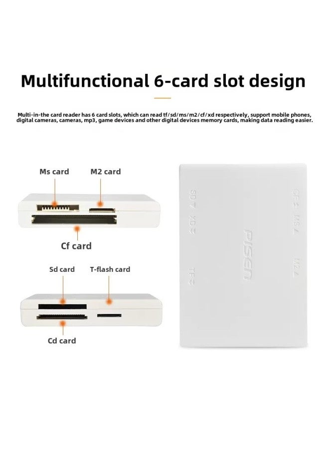 Pinsheng All-in-One Card Reader For SONY Memory Stick MS Short Stick PSP Card Camera SD Card M2 Memory Card CF-Colour:Sd-tf Supports Card Reader - Image 4