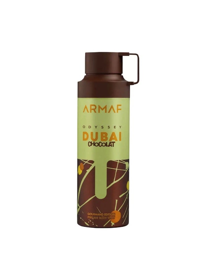 ODYSSEY DUBAI LIMITED CHOCOLAT GOURMAND EDITION PERFUME BODY SPRAY FOR MEN 200ml