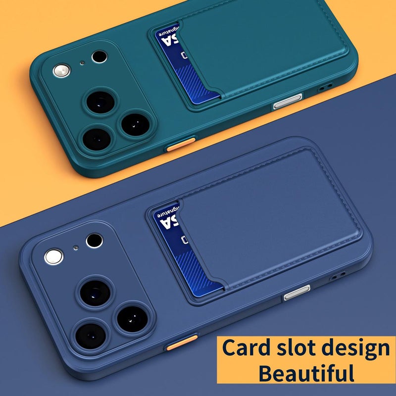 erorex For iPhone 17 Pro Max  Feel Card Contrast Color Button TPU Phone Case(Pink) - Image 4