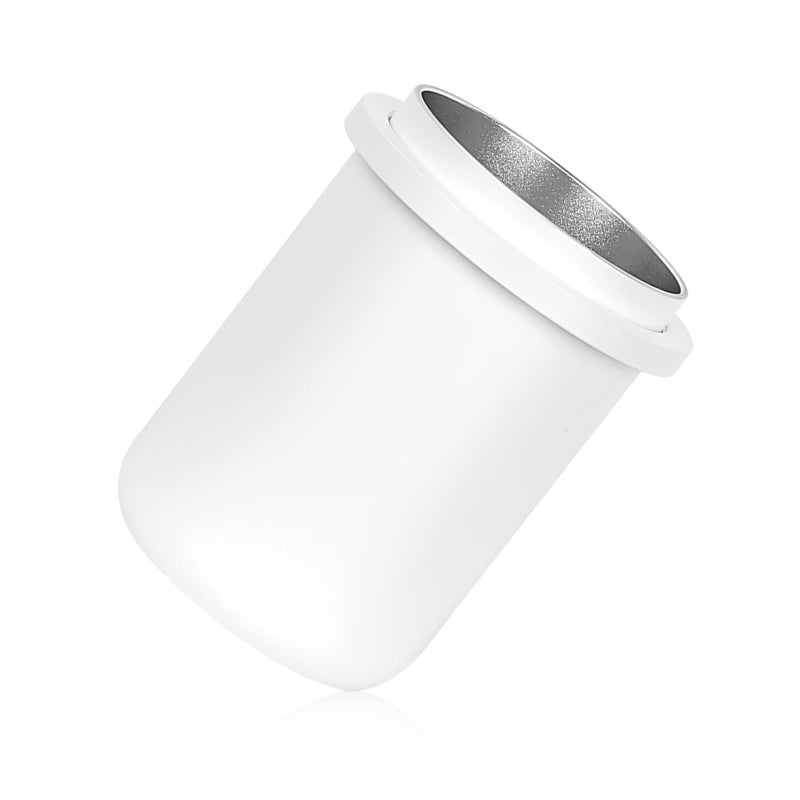 IKAPE 51MM 54MM Espresso Dosing Cup Compatible with All the 51MM to 54MM Portafilters Espresso Coffee Accessory Made of Aluminum White