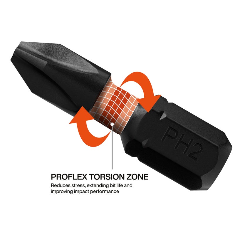 Klein Tools 33801S Impact Driver Bit Set, 12-Piece, S2 Steel, MODbox Compatible Storage Case, Magnetic Holder, Professional Driver Bits - Image 5