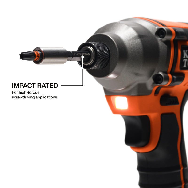 Klein Tools 33801S Impact Driver Bit Set, 12-Piece, S2 Steel, MODbox Compatible Storage Case, Magnetic Holder, Professional Driver Bits - Image 3