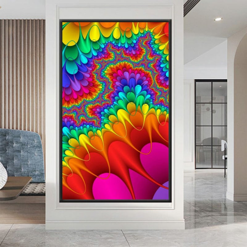 Marktna Modern design canvas painting with a hollow frame, size (60×90), one piece - Image 1