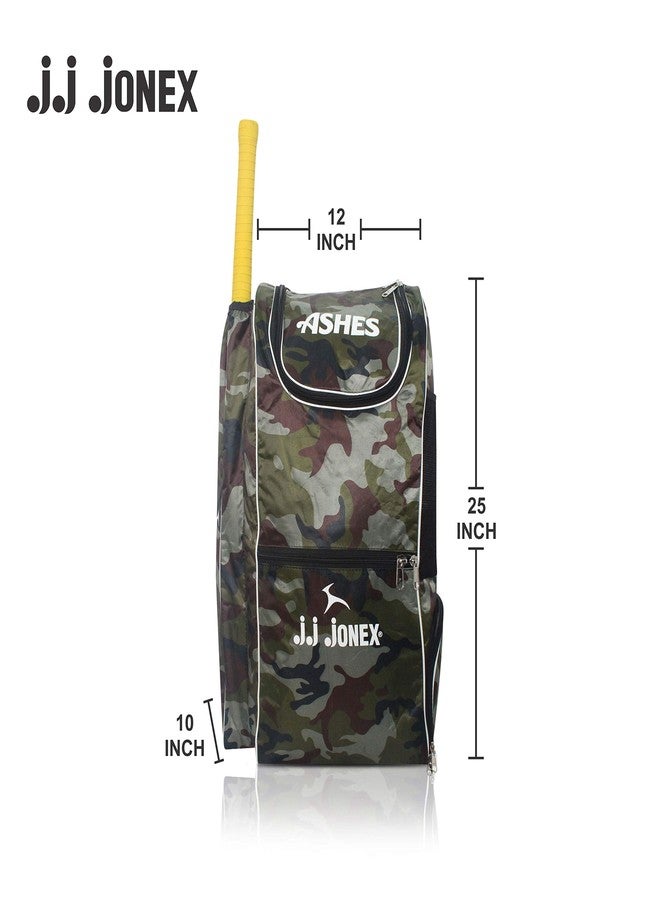 جونيكس حقيبة جونكس جيه جيه آشز لمعدات الكريكيت مع جيب للأحذية | حقيبة كبيرة السعة لمعدات الكريكيت | سحابات متينة | خفيفة الوزن ومتينة | أخضر - Image 3