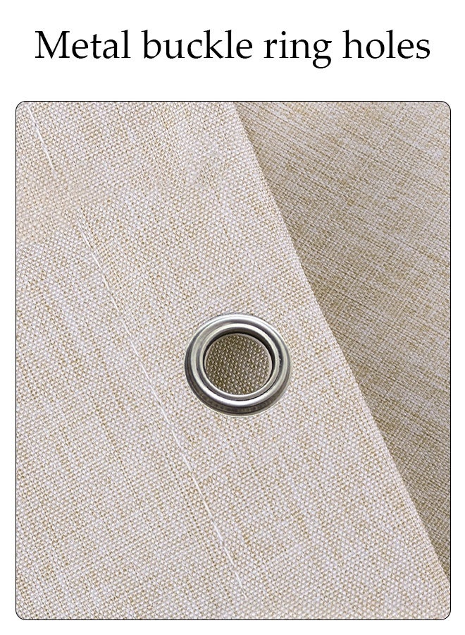DUNISO Waterproof Shower Curtain，Thickened Bathroom Curtains，Blackout Curtains，Waterproof， Anti Fog，Anti Mold，With Hooks，Equipped With Stainless Steel Telescopic Rod，For Bathroom And Bath Tub，120*180cm  - Image 5