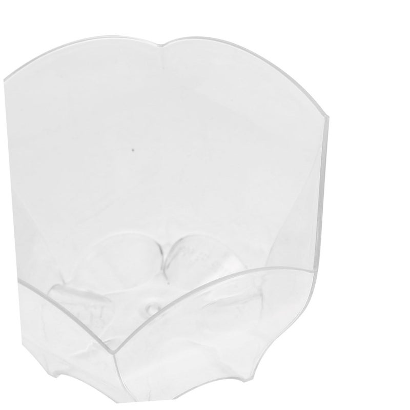 Reusable Plastic Flower Shaped Dessert Bowls 24 Pack For Parties Appetizers Jelly Mousse - Image 5