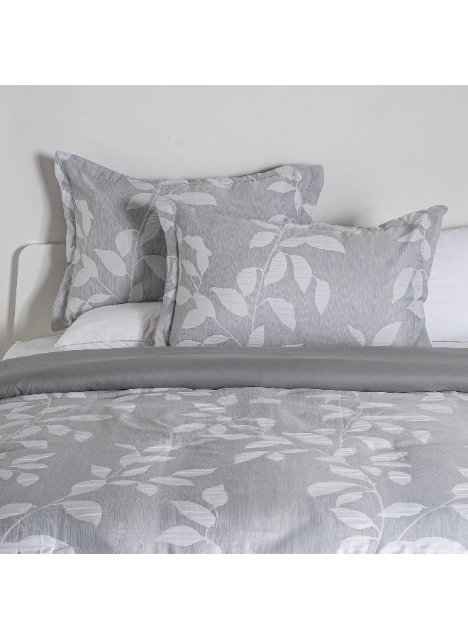 Cottage طقم لحاف ملكي جاكار 3 قطع 200*240 سم، رمادي - Image 2