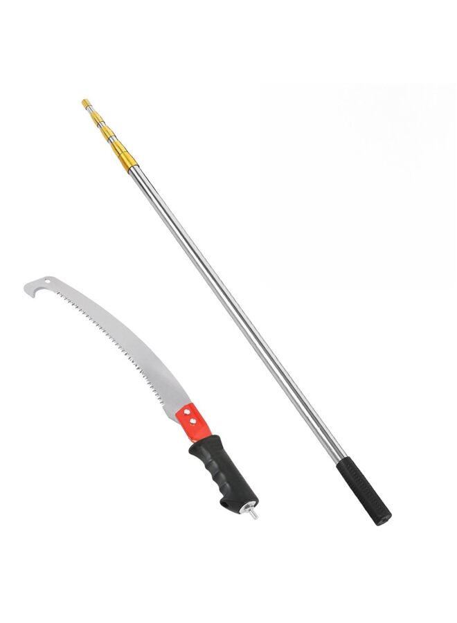 يُسلِّم منشار عمودي بطول 14 قدمًا/10 أقدام لتقليم الأشجار، منشار تقليم طويل الامتداد، عمود تشذيب الأشجار بشفرة، قاطع عمودي يدوي لقطع أغصان الأشجار في الفناء والحديقة والفناءات (3 أمتار) - Image 1