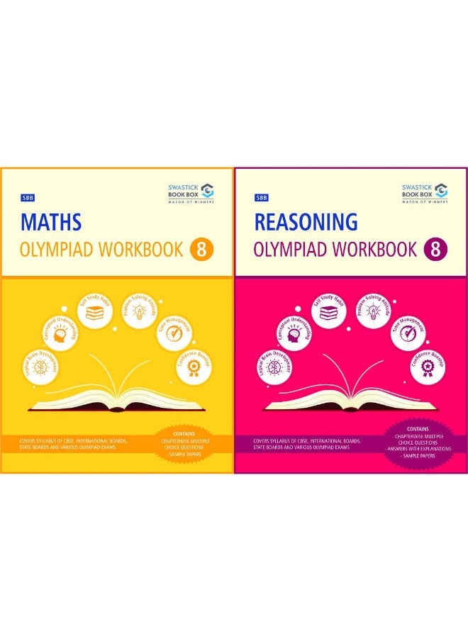 SBB Reasoning and Maths Olympiad Workbook Combo - Class 8 