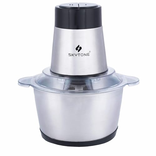 SKYTONE Electric Chopper, Meat Chopper With Stainless Steel Bowl Heavy 700W Motor - 2 Speed Modes For Kitchen Food Processor, Meat, Vegetables, Onion, Mince (2L) - Image 1