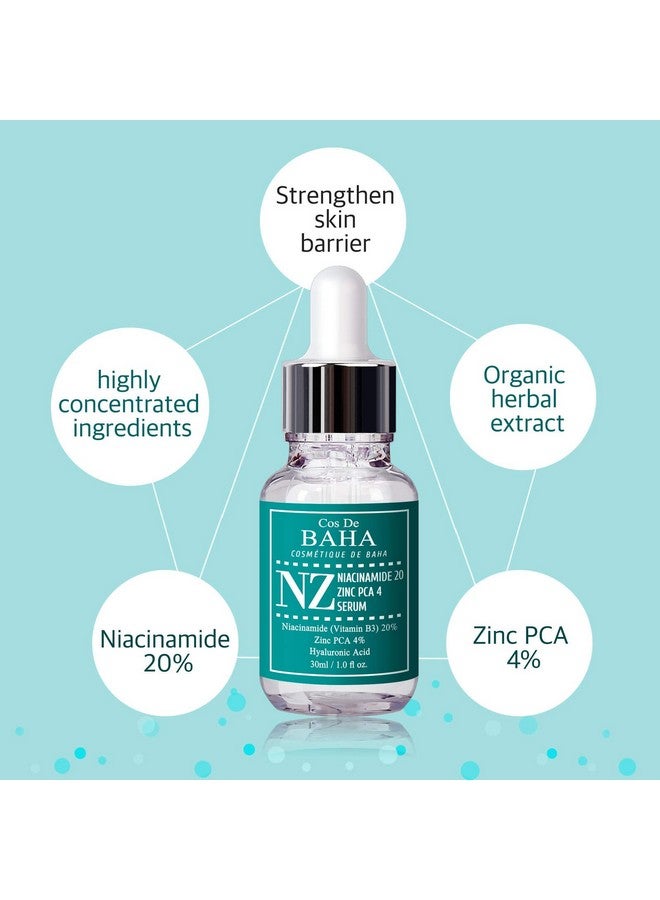 Cos De BAHA Niacinamide 20% + Zinc PCA 4% Serum for Face, Pore Reducer, Uneven Skin Tone Treatment, Diminishes Acne Prone, Skin Balancing Pore Reducing, Restores Elasticity, 1 Fl Oz - Image 5