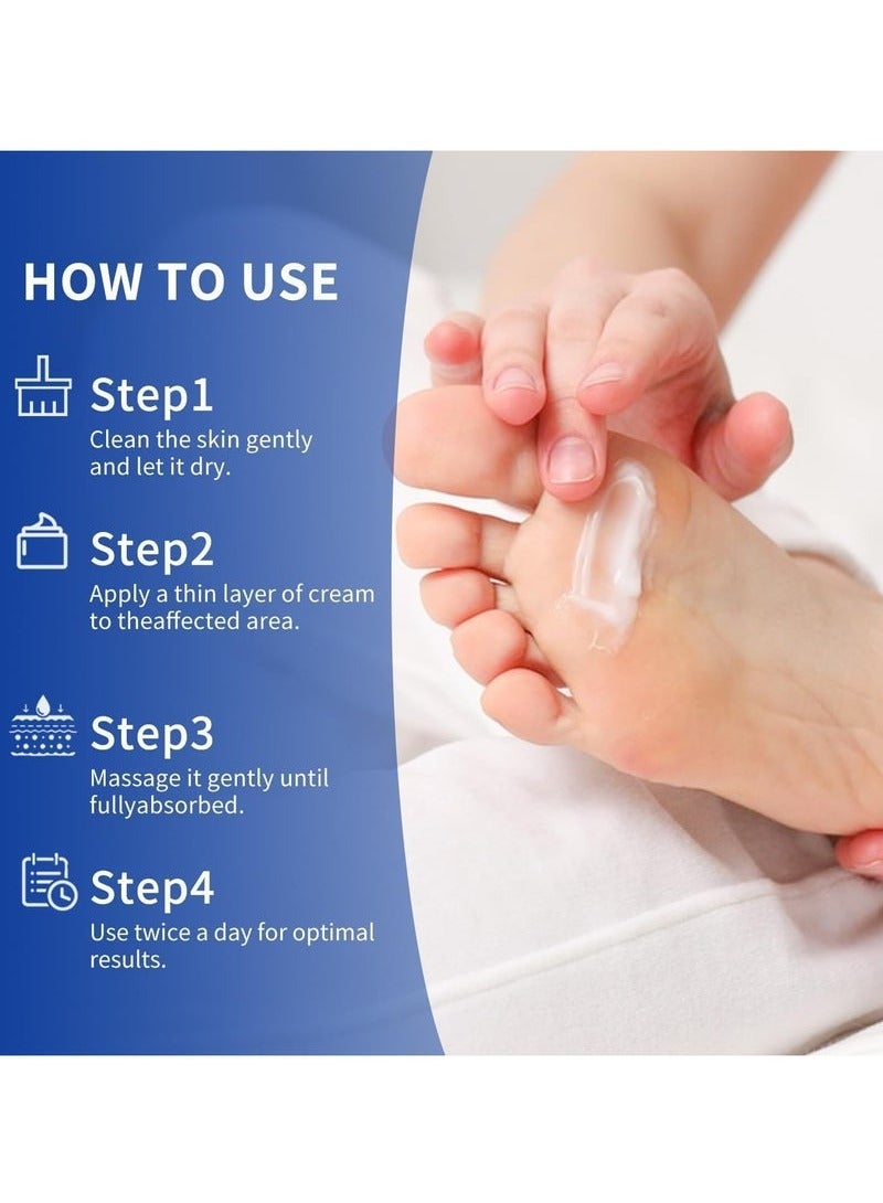 SUMAX 60% Urea Foot Cream with 2% Salicylic Acid, Intense Hydration Moisturizer for Dry Cracked Feet, Hands, and Body, Softens and Exfoliates Dead Skin, 50ml - Image 4