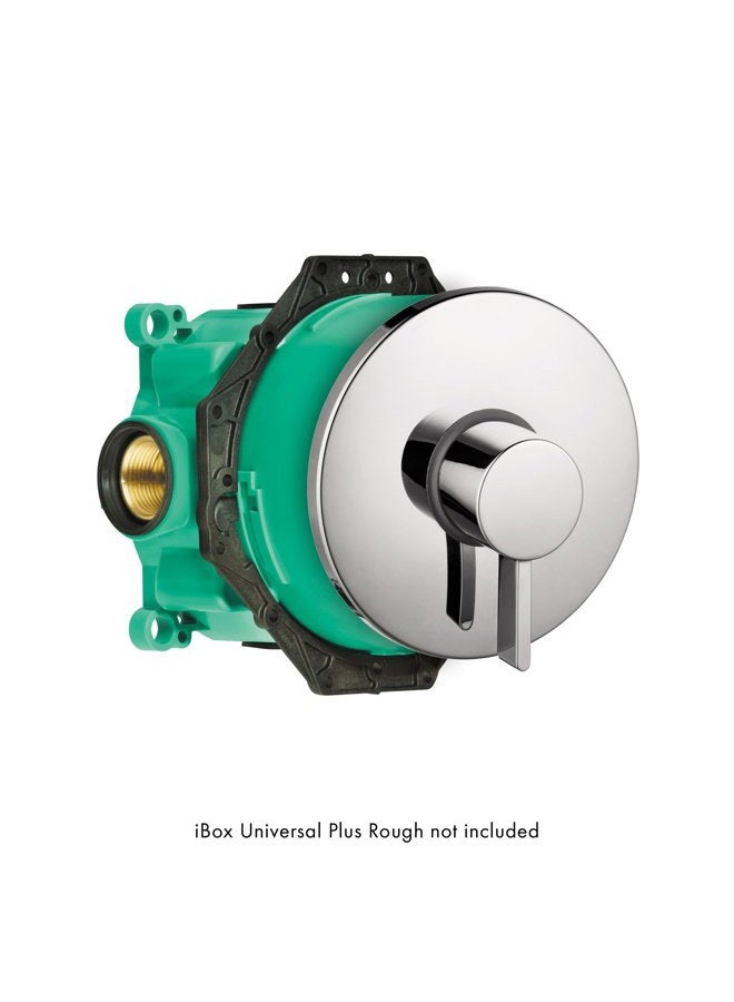 hansgrohe Ecostat Modern Minimalist Easy Control 1-Handle 7-inch Wide Pressure Balance Shower Valve Trim in Brushed Nickel, 04233820 6.75 x 6.75 x 3.00 in - Image 4
