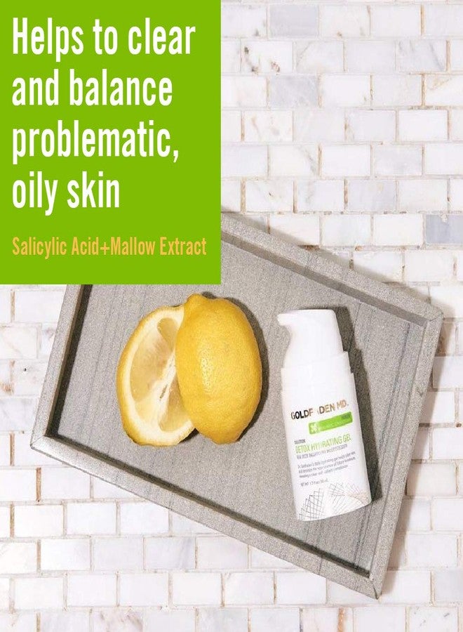 GOLDFADEN MD Detox Hydrating Gel for Face | BHA Skin Balancing Treatment Moisturizer w/Salicylic Acid & Mallow Extract| Helps Clear & Balance Oily, Problematic Skin 1.7 fl oz - Image 4