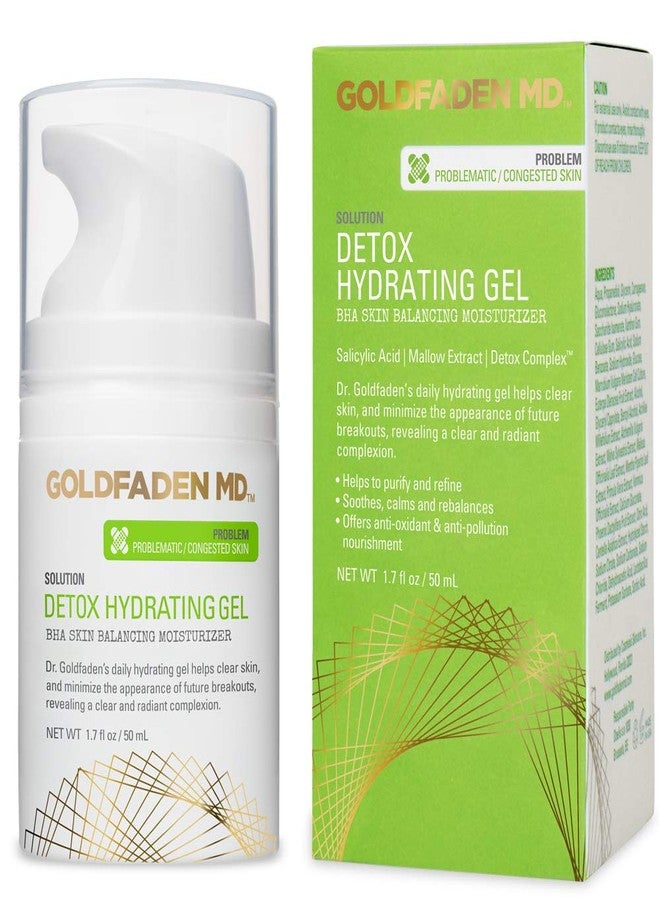 GOLDFADEN MD Detox Hydrating Gel for Face | BHA Skin Balancing Treatment Moisturizer w/Salicylic Acid & Mallow Extract| Helps Clear & Balance Oily, Problematic Skin 1.7 fl oz - Image 1