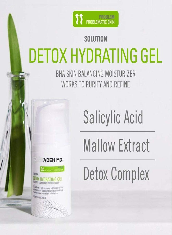 GOLDFADEN MD Detox Hydrating Gel for Face | BHA Skin Balancing Treatment Moisturizer w/Salicylic Acid & Mallow Extract| Helps Clear & Balance Oily, Problematic Skin 1.7 fl oz - Image 3