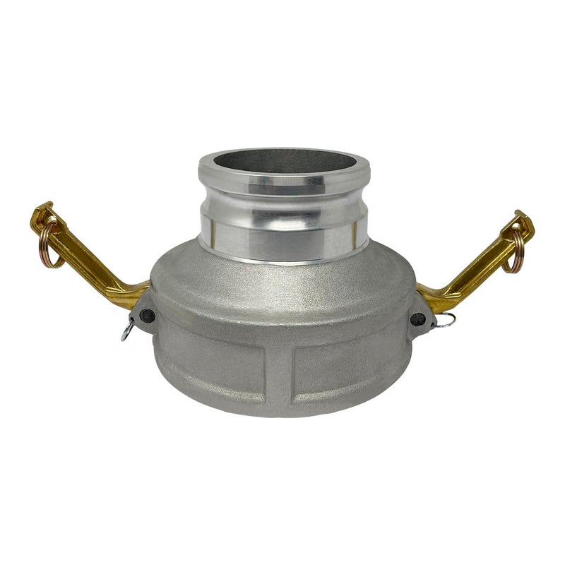 Gloxco Aluminum Type DA Cam and Groove Hose Fitting, Reducer, 6" Female Camlock x 4" Male Camlock (CAM-6040-DA-AL) - Image 2