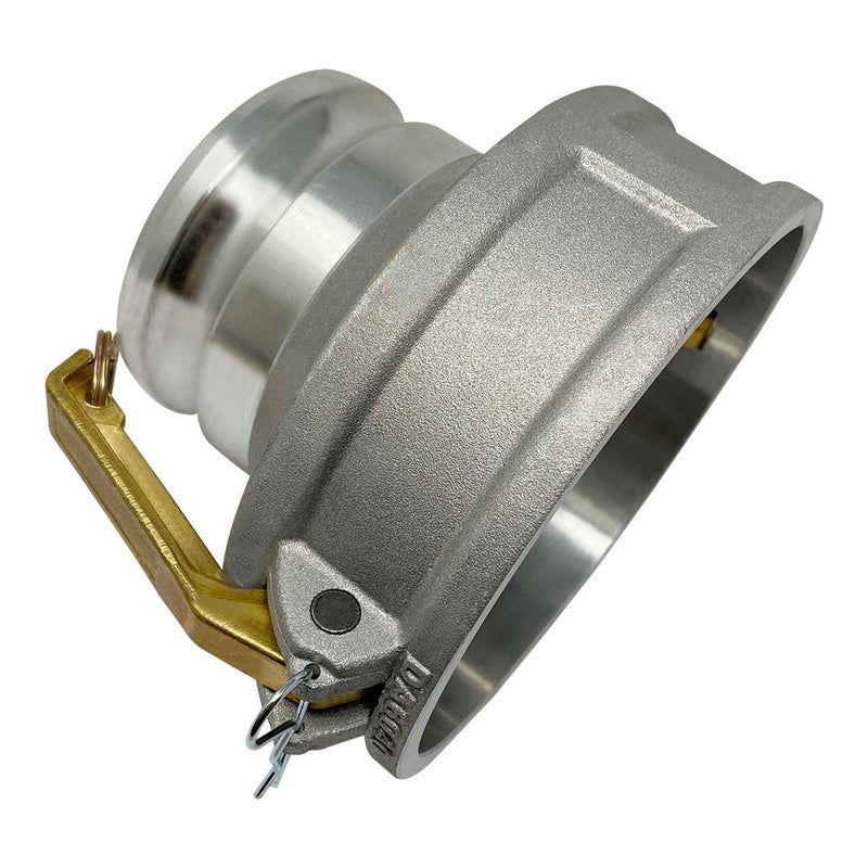 Gloxco Aluminum Type DA Cam and Groove Hose Fitting, Reducer, 6" Female Camlock x 4" Male Camlock (CAM-6040-DA-AL) - Image 3