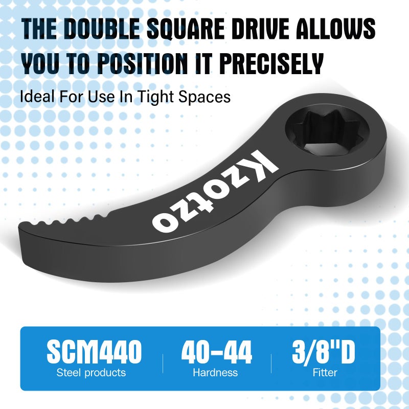 Kzotzo pry bar wrench adapterï¼ŒHalf Shaft Removal Car Repairing Tools ï¼ŒHalf Shaft Removal Tool ï¼Œ2025 Upgraded version1/2"pry bar wrench adaptor headï¼Œhigh quality Crowbar Adapter - Image 2