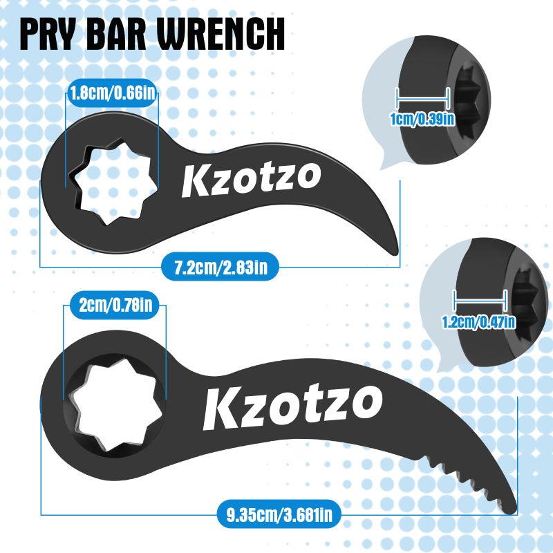 Kzotzo pry bar wrench adapterï¼ŒHalf Shaft Removal Car Repairing Tools ï¼ŒHalf Shaft Removal Tool ï¼Œ2025 Upgraded version1/2"pry bar wrench adaptor headï¼Œhigh quality Crowbar Adapter - Image 5