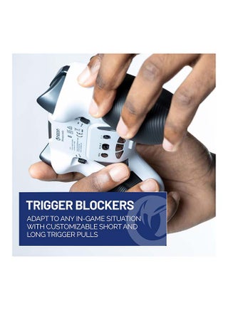 NACON Revolution 5 Pro Officially Licensed PlayStation Wireless Gaming Controller for PS5 / PS4 / PC - Hall Effect, Trigger Stops, Mappable Buttons, Bluetooth Audio - Black/White - view 4