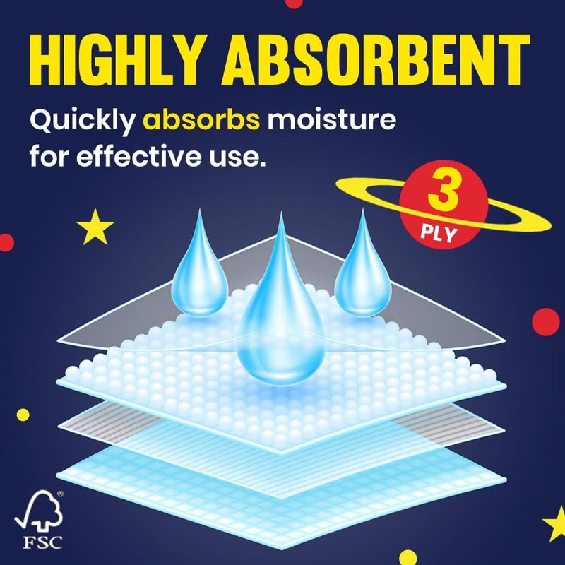 Maxi Supercarta 3 Ply Pocket Facial Tissues 10 Packs of Super Soft Tissue 9 Sheets Each pack with Flap Packing to Keep Tissue Clean and Fresh for On-the-Go Use - Image 2