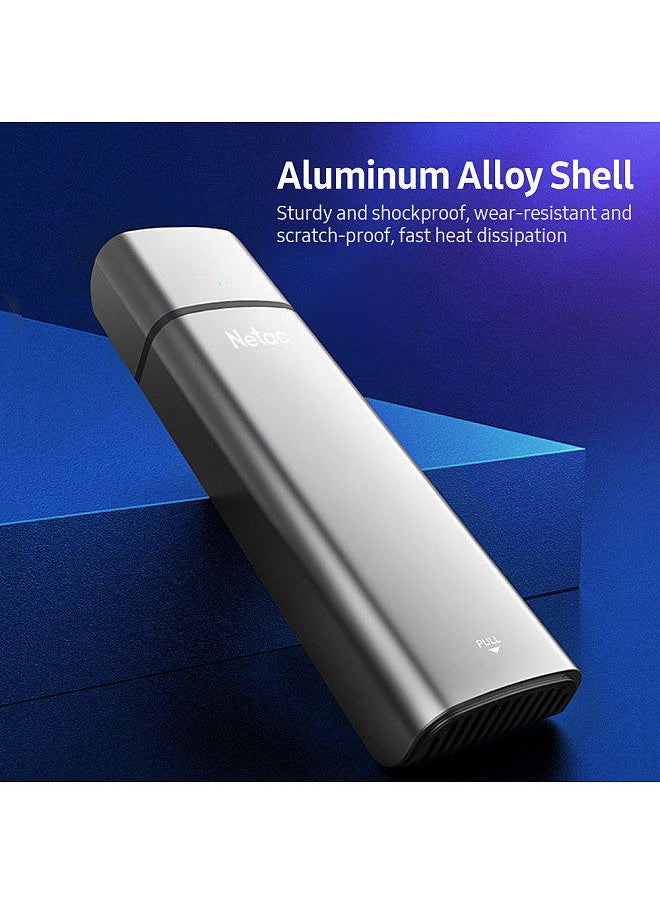 WH21 M.2 SATA Protocol Portable Hard Disk Case High-speed Transmission Aluminum Alloy Shell Built-in Data Cable