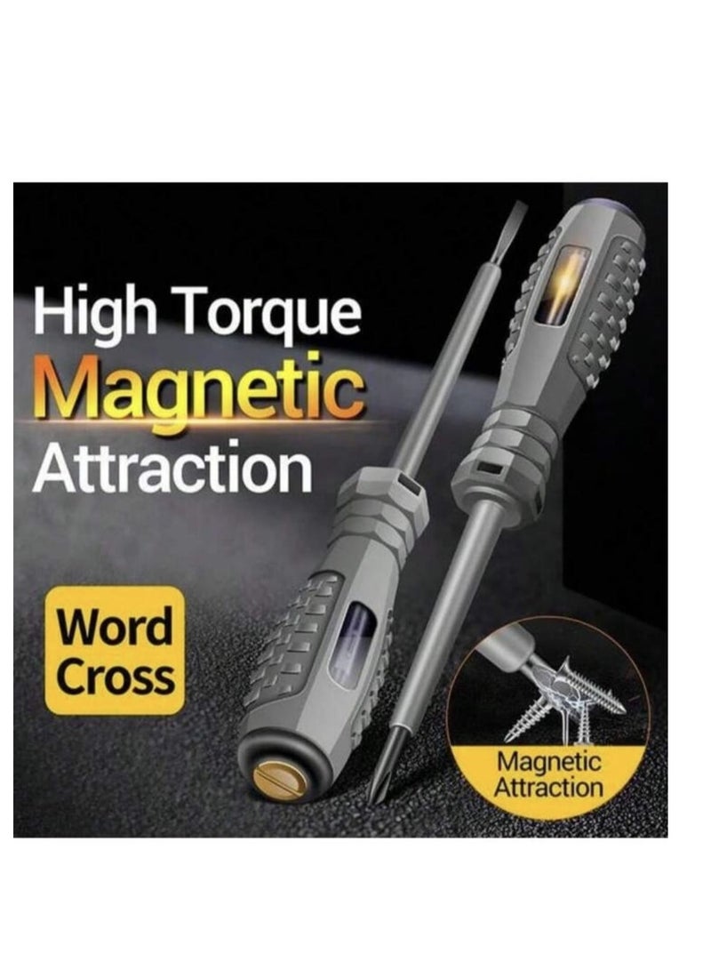2pcs/set Multifunctional AC Non-Contact Induction Test Pen Voltage Tester Pencil Power Detector Screwdriver  - Image 4