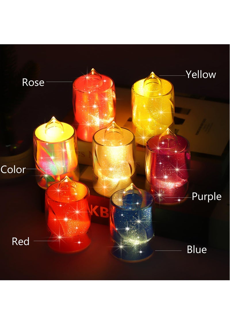 Flameless Tealight Candles, 12 Pcs LED Candles Battery Operated, Flameless Votive Candles Electric Candle for Weddings Room Birthday Party Decorations (Warm Yellow, Φ2“x H2.3”) - Image 2