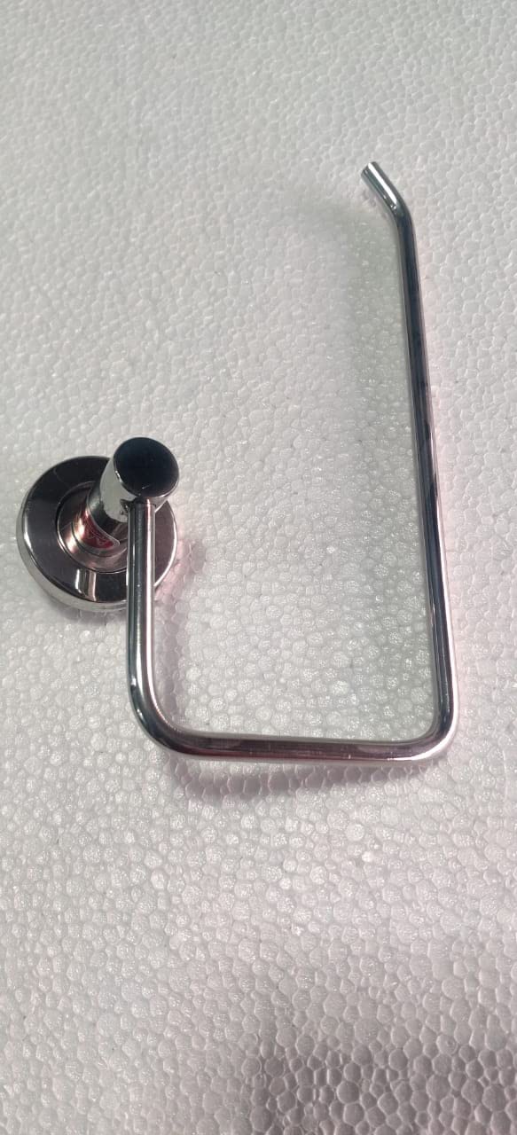Bosney Bathroom Towel Holder Towel Ring Napkin Ring Half Oval Solid Rod Towel Hanger Pack of 1 Pcs Silver - Image 3