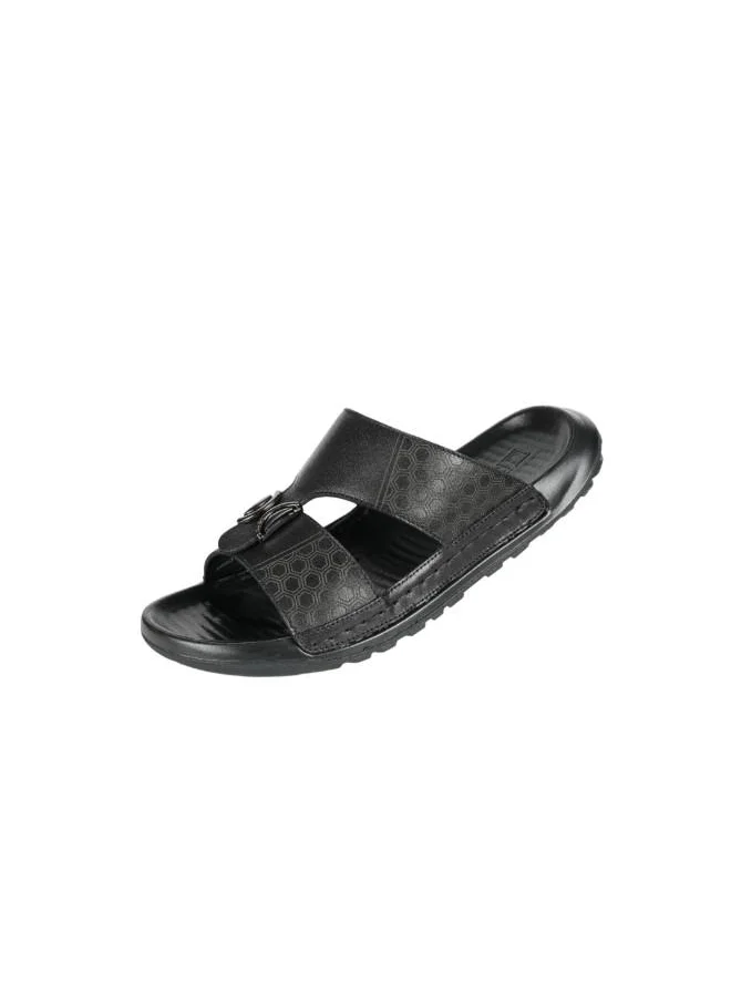 barjeel uno 008-3629 Barjeel Uno Mens Casual Sandals 30059-13 Black