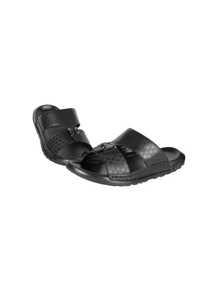 barjeel uno 008-3629 Barjeel Uno Mens Casual Sandals 30059-13 Black
