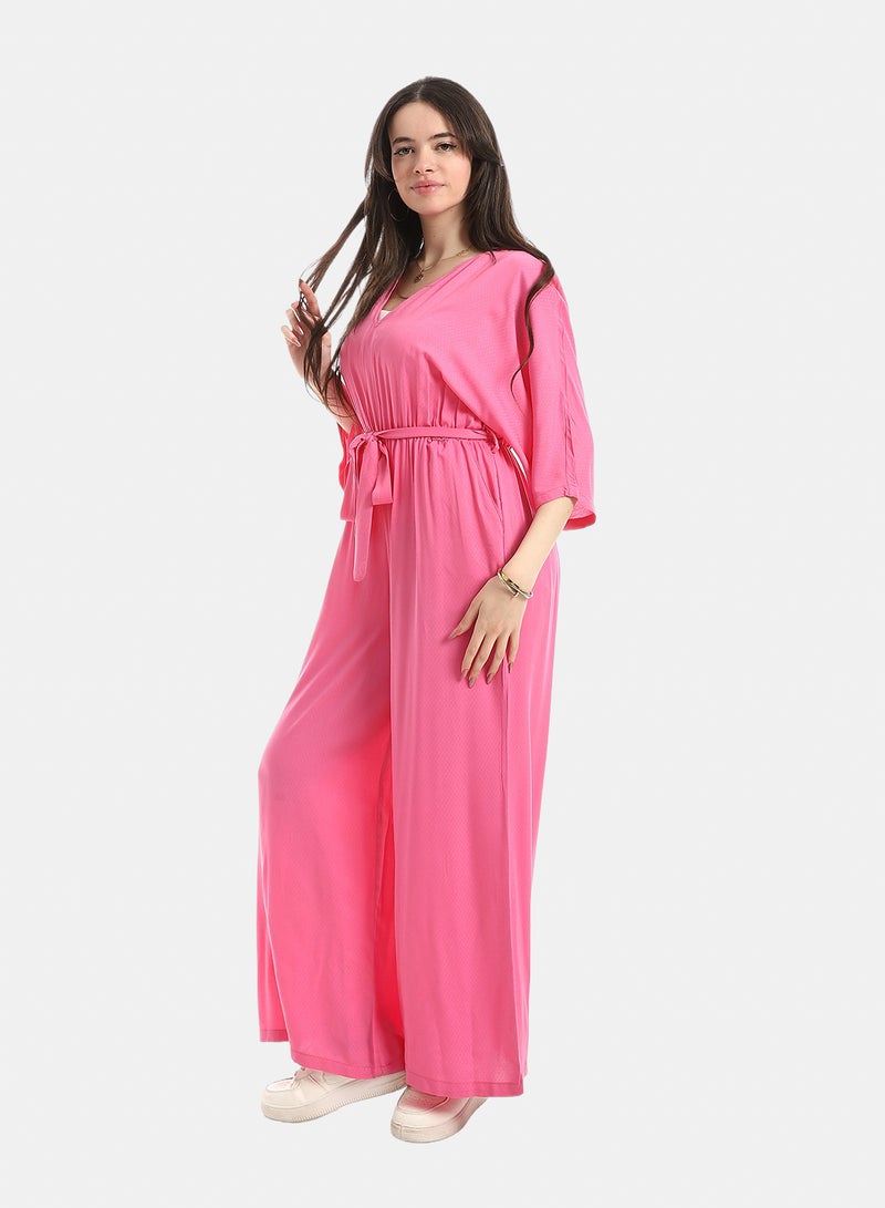 Andora Comfy Jumpsuit For Women - Fuchsia - Image 5