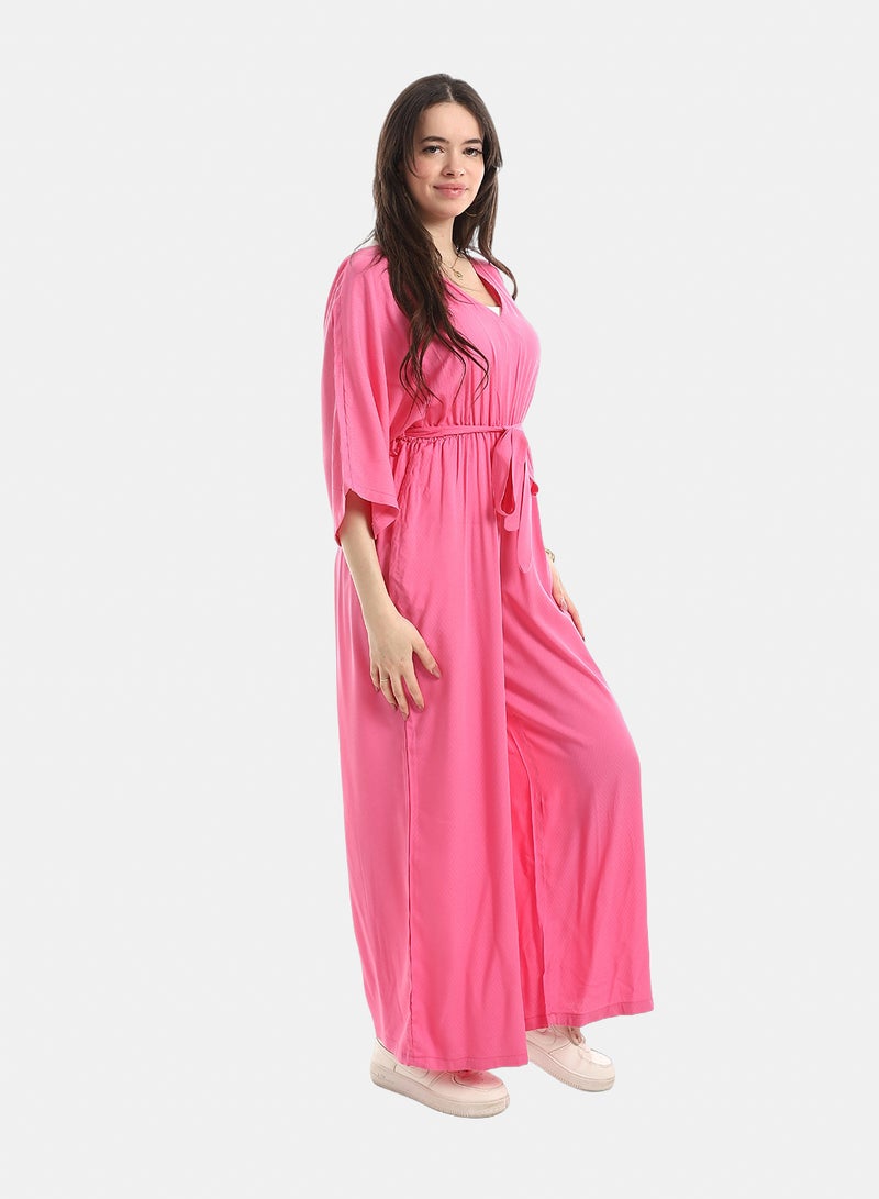 Andora Comfy Jumpsuit For Women - Fuchsia - Image 2