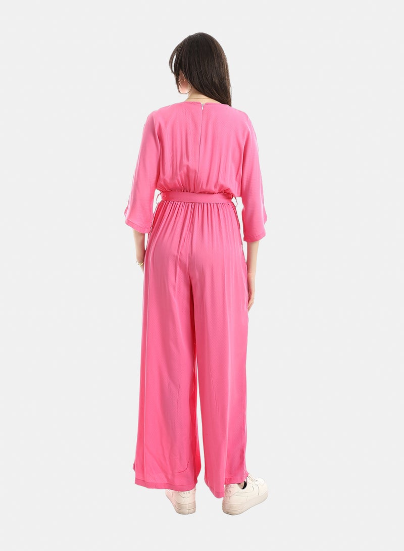 Andora Comfy Jumpsuit For Women - Fuchsia - Image 4