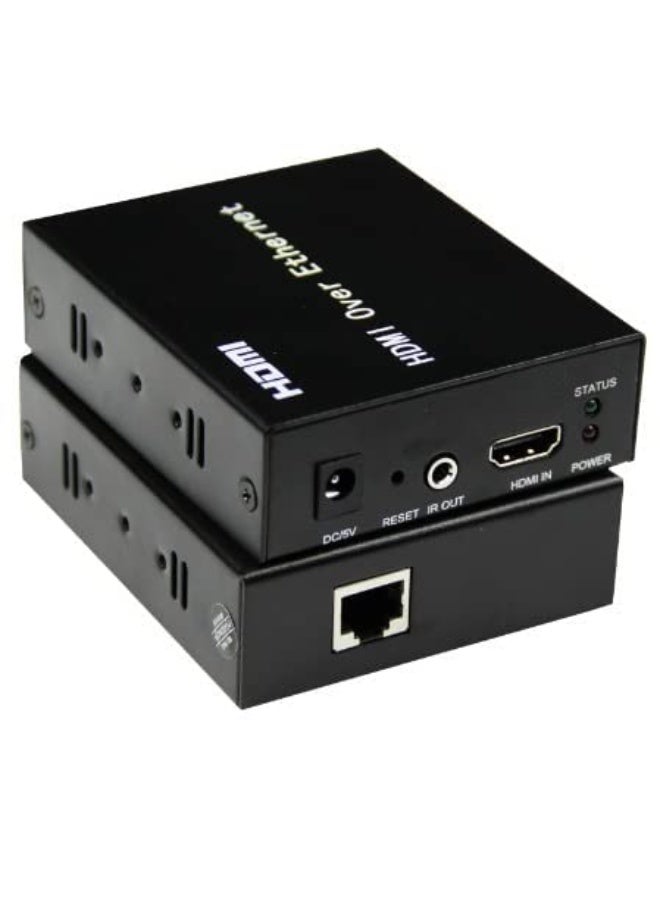 موسع HDMI عبر كابل شبكة CAT6/CAT5e – جهاز إرسال واستقبال – ينقل حتى 150 متر – سهل التركيب والاستخدام اليومي - Image 1