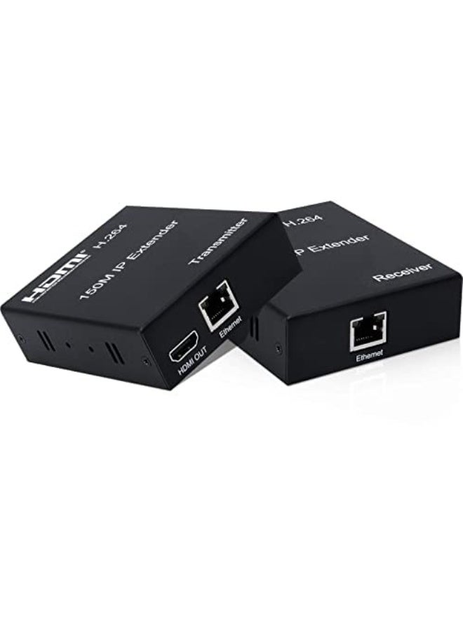 موسع HDMI عبر كابل شبكة CAT6/CAT5e – جهاز إرسال واستقبال – ينقل حتى 150 متر – سهل التركيب والاستخدام اليومي - Image 2