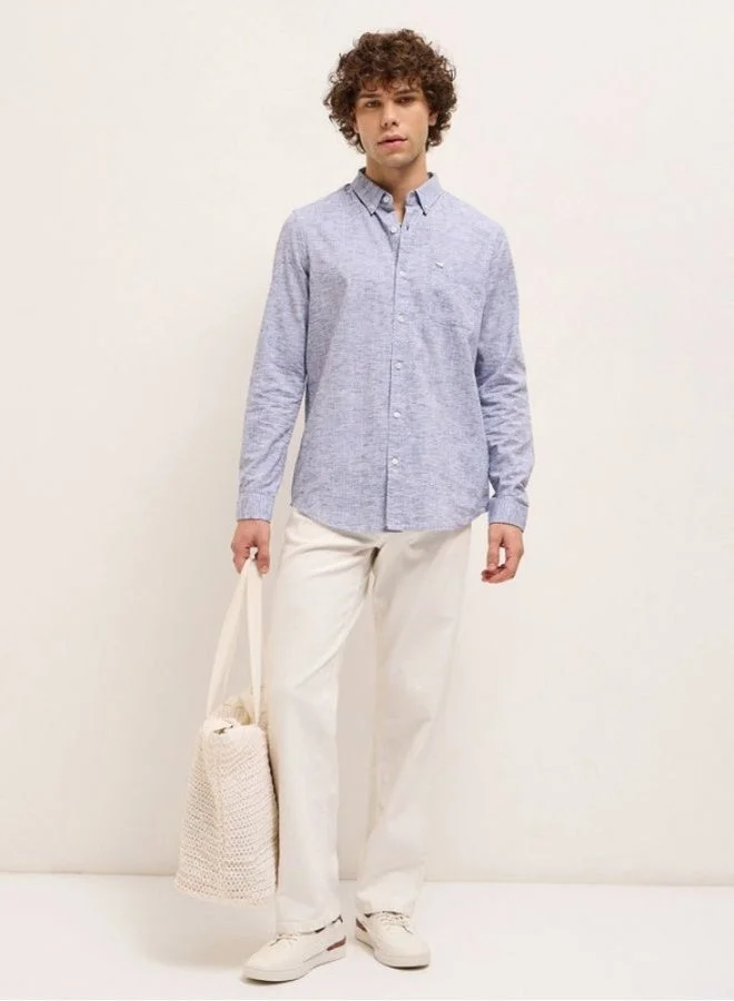 THE BEAR HOUSE Men's Shirt for Casual and Formal Wear | Classic Button-Down Style for Office, Daily Use, Travel, Events & All-Season Outfits | Versatile & Stylish Wardrobe Essential for Every Occasion