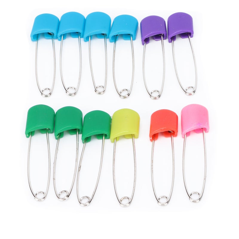 Diaper Pins Stainless Steel Safety Locking Pins - Rust Resistant Baby Diaper Accessories for Baby Adult Cloth Diapers Laundry Jewelry Making Handcrafts - Image 1