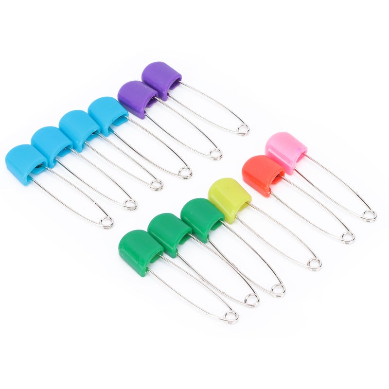 Diaper Pins Stainless Steel Safety Locking Pins - Rust Resistant Baby Diaper Accessories for Baby Adult Cloth Diapers Laundry Jewelry Making Handcrafts - Image 2