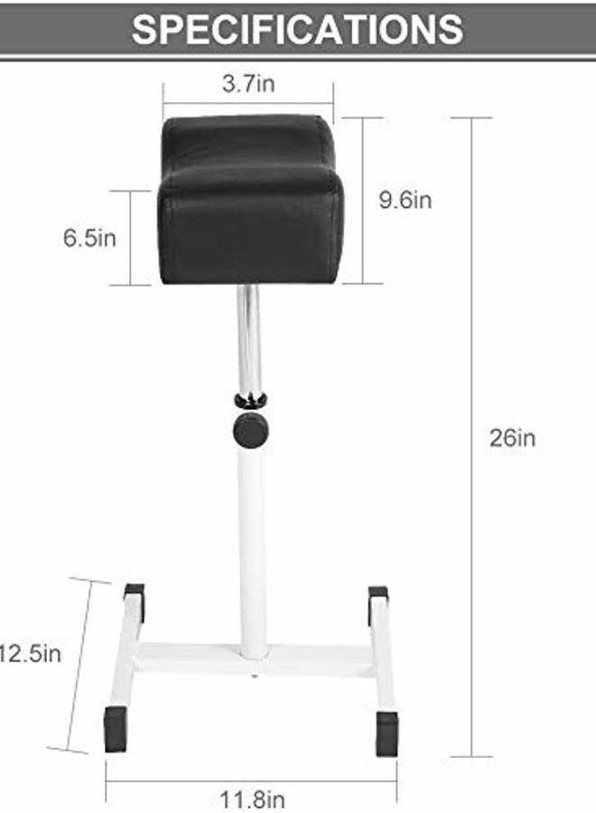 GOTOTOP Pedicure Manicure Footrest Stool Portable Black Adjustable All Purpose Leg Rest Stand Studio Equipment Salon - Image 5